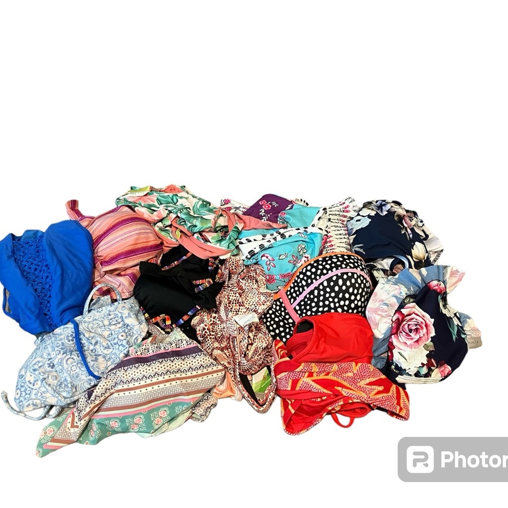 23 Piece Swim Suit Lot 10 sets 3 separates Size Small M L Victoria Secret Cupshe